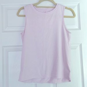 Athleta open-back tank, frosted lavender. Size XS. Polyester. Excellent cond.